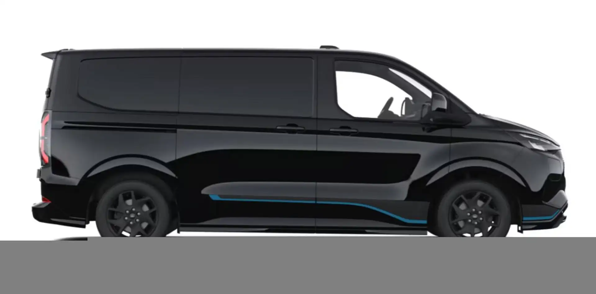 Ford E-Transit Custom Sport 71kWh L2 AHK ProPower ACC 160 kW (... Schwarz - 2