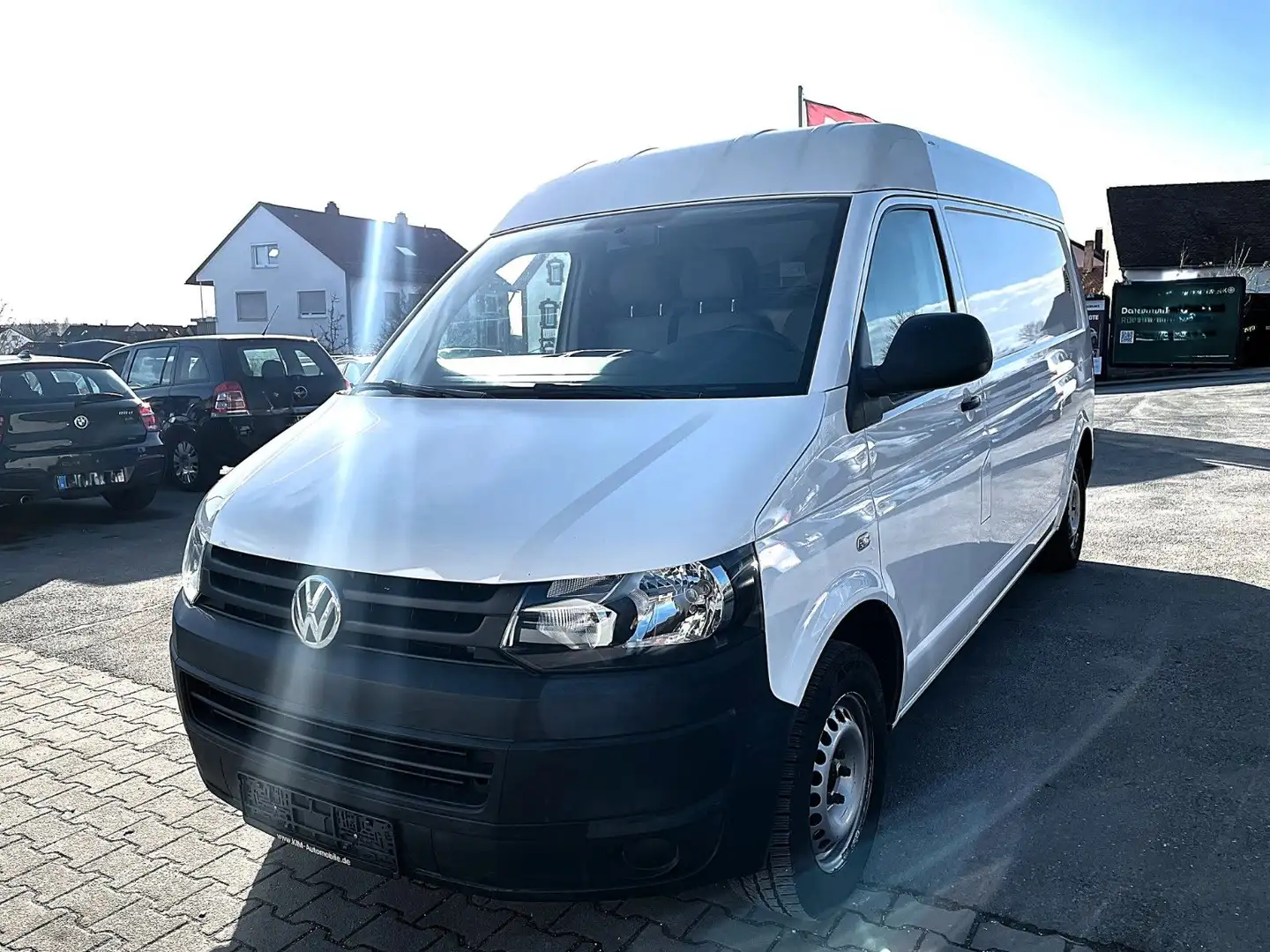 Volkswagen T5 Transporter Kasten-Kombi Lang+Hoch/1.HAND/TOP Weiß - 1