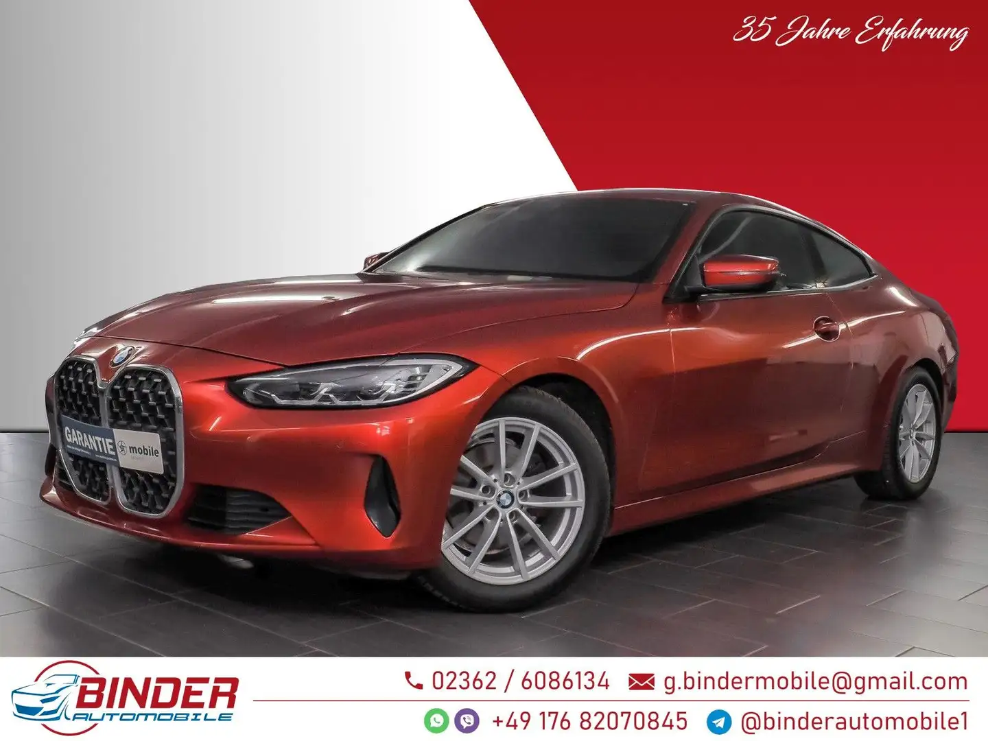 BMW 420 4 Coupe 420 d Orange - 1