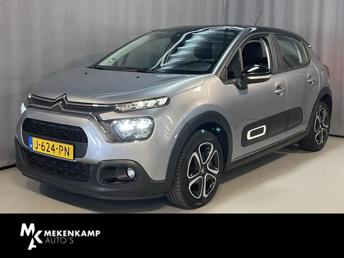 Citroen C3 1.2 PureTech Feel 16"/Navigatie/LED/Android Auto & Grijs - 1