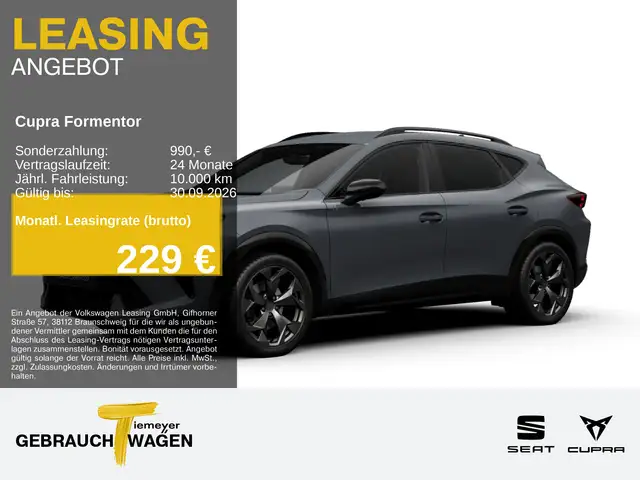 2026 Cupra Formentor in Grey for sale