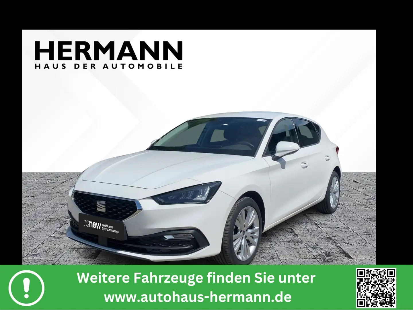 SEAT Leon 1.5 eTSI Xcellence LED*PDC*Navi*Sitzhzg Weiß - 1