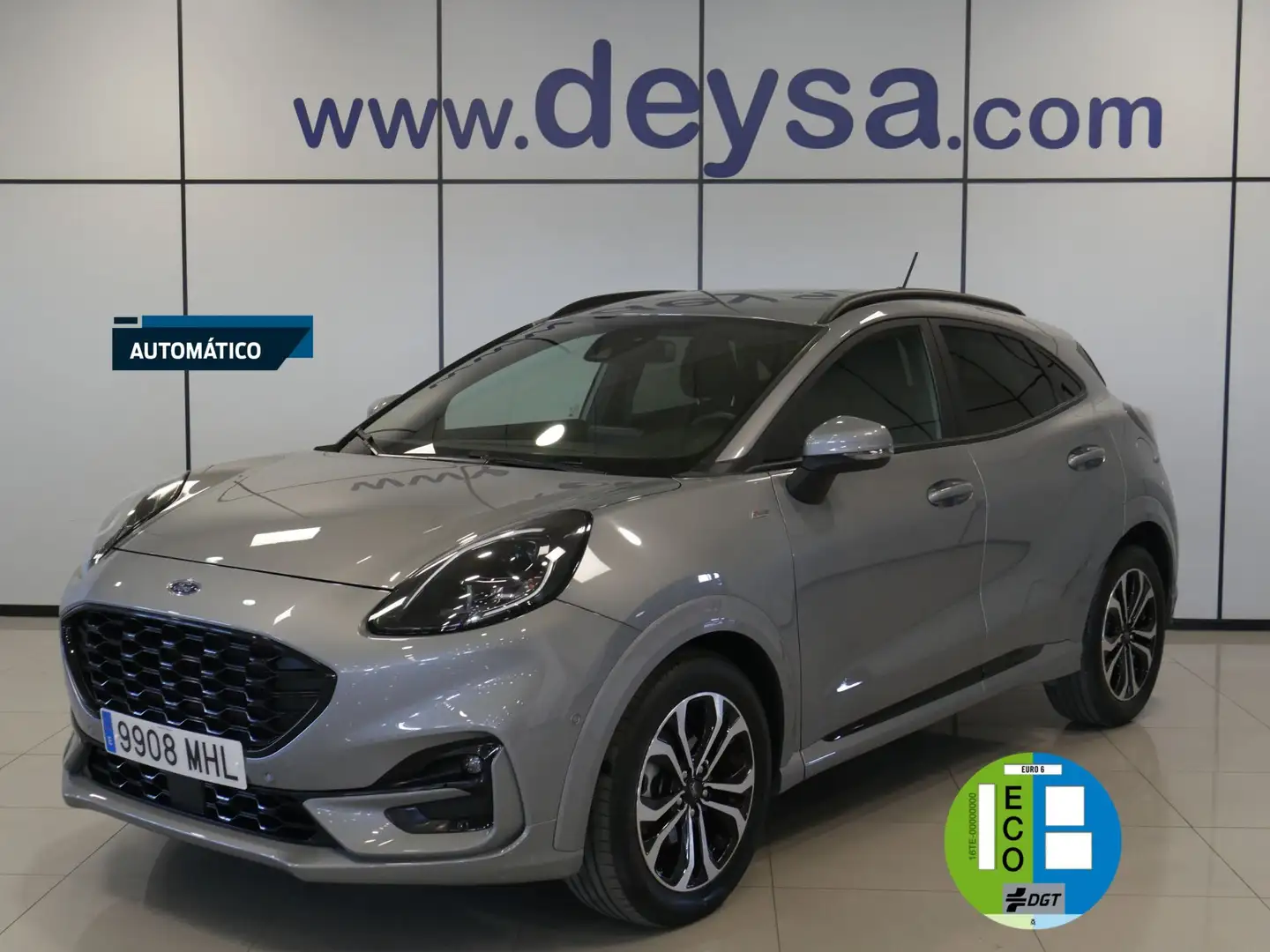 Ford Puma 1.0 EcoBoost MHEV ST-Line Aut. 125 Zilver - 1