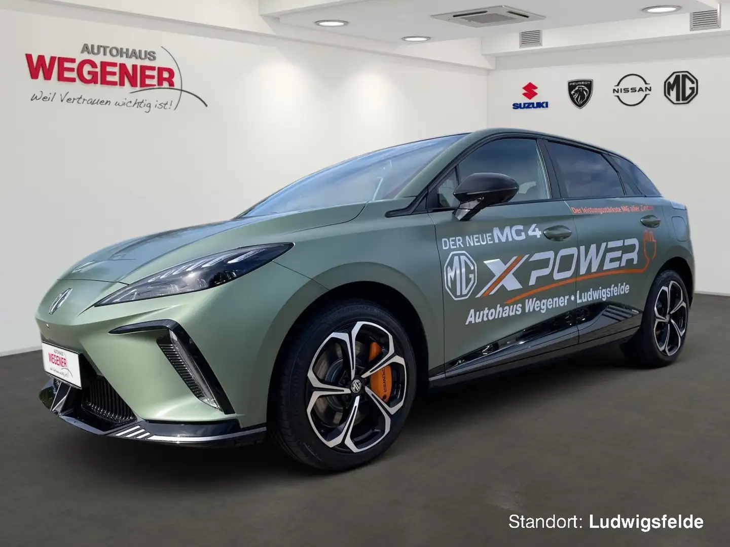 MG MG4 XPOWER 4x4 64 kWh 435PS Track-Mode-Display Grün - 1