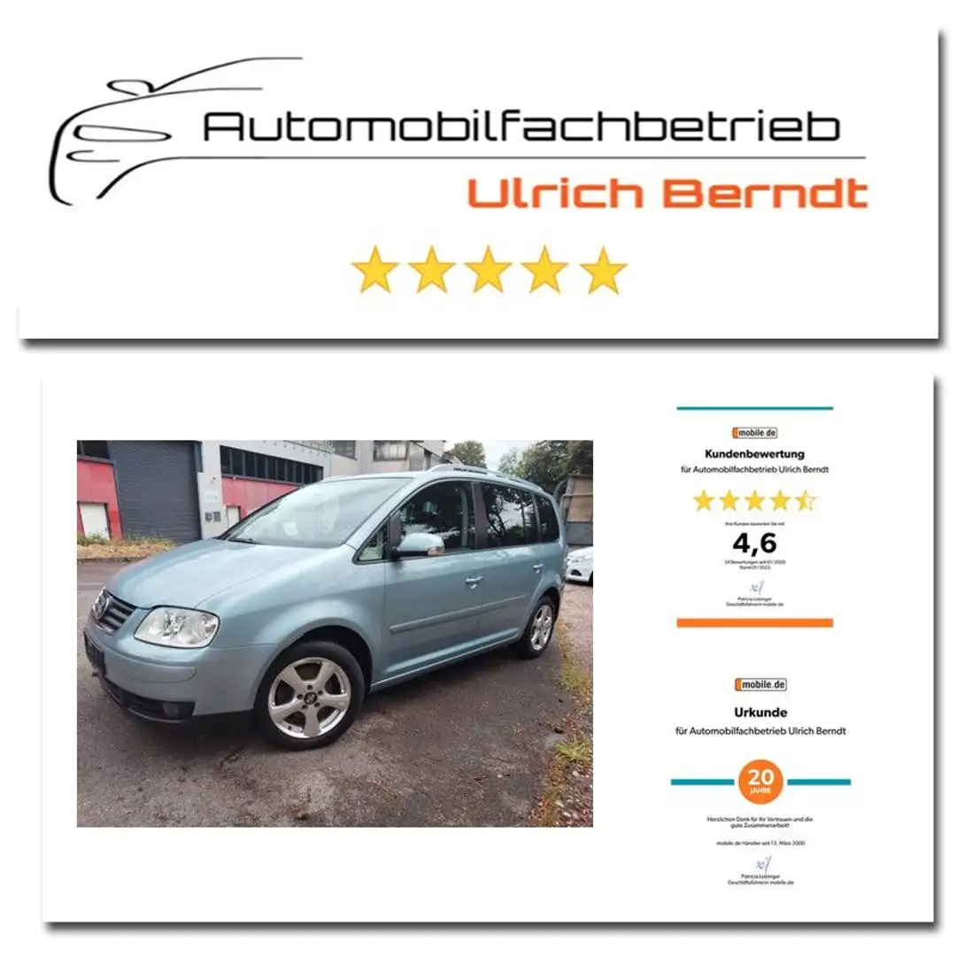 Volkswagen Touran Highline - Scheckheft - Insp.+TÜV Plateado - 1