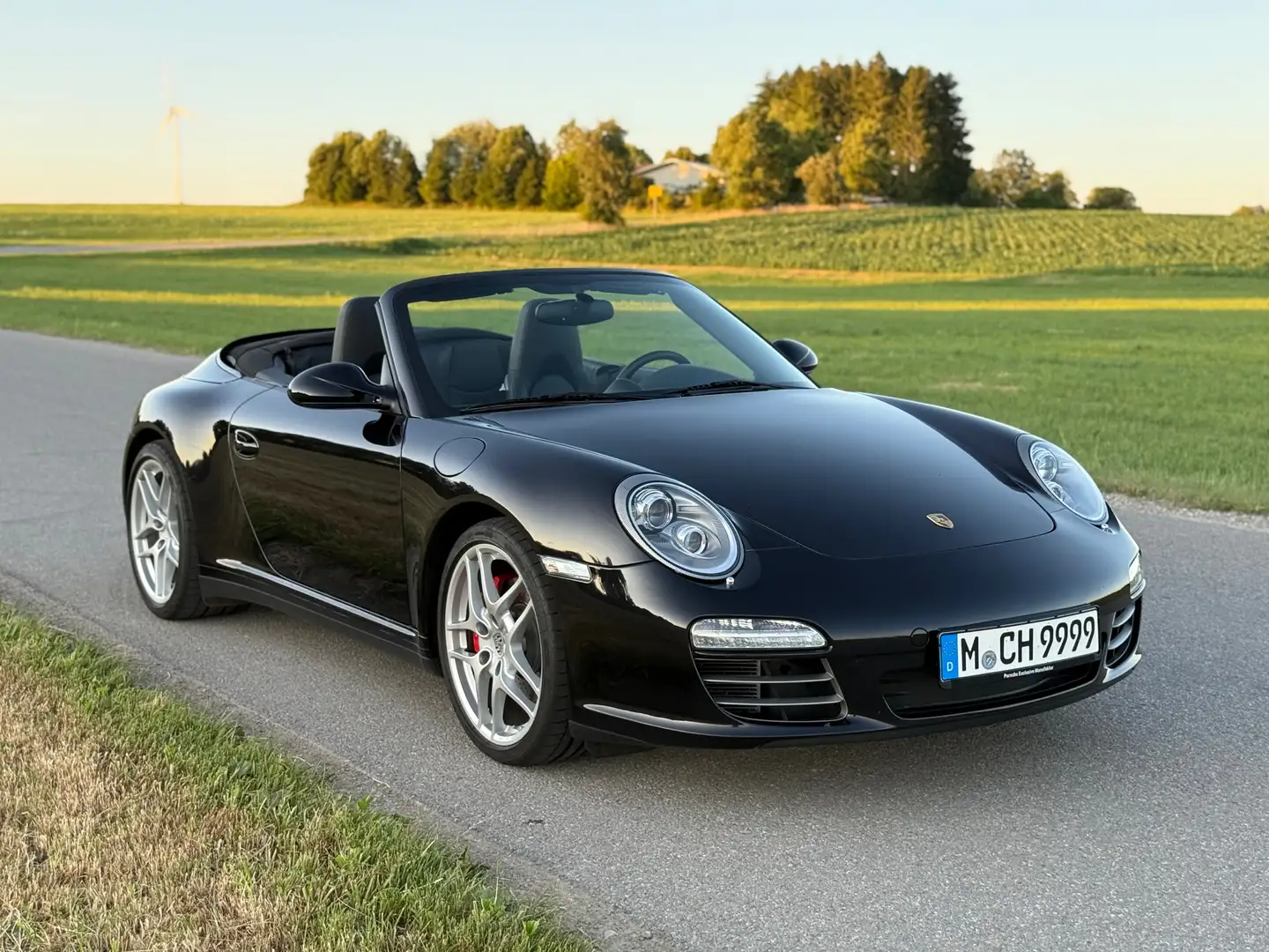 Porsche 997 911 Carrera 4S Cabriolet * Schalter * Erstlack Negru - 2
