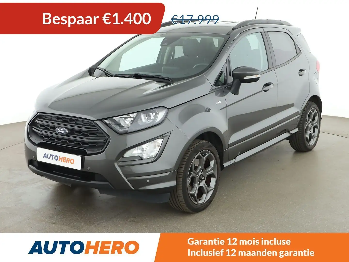 Ford EcoSport 1.0 EcoBoost ST-Line Grijs - 1