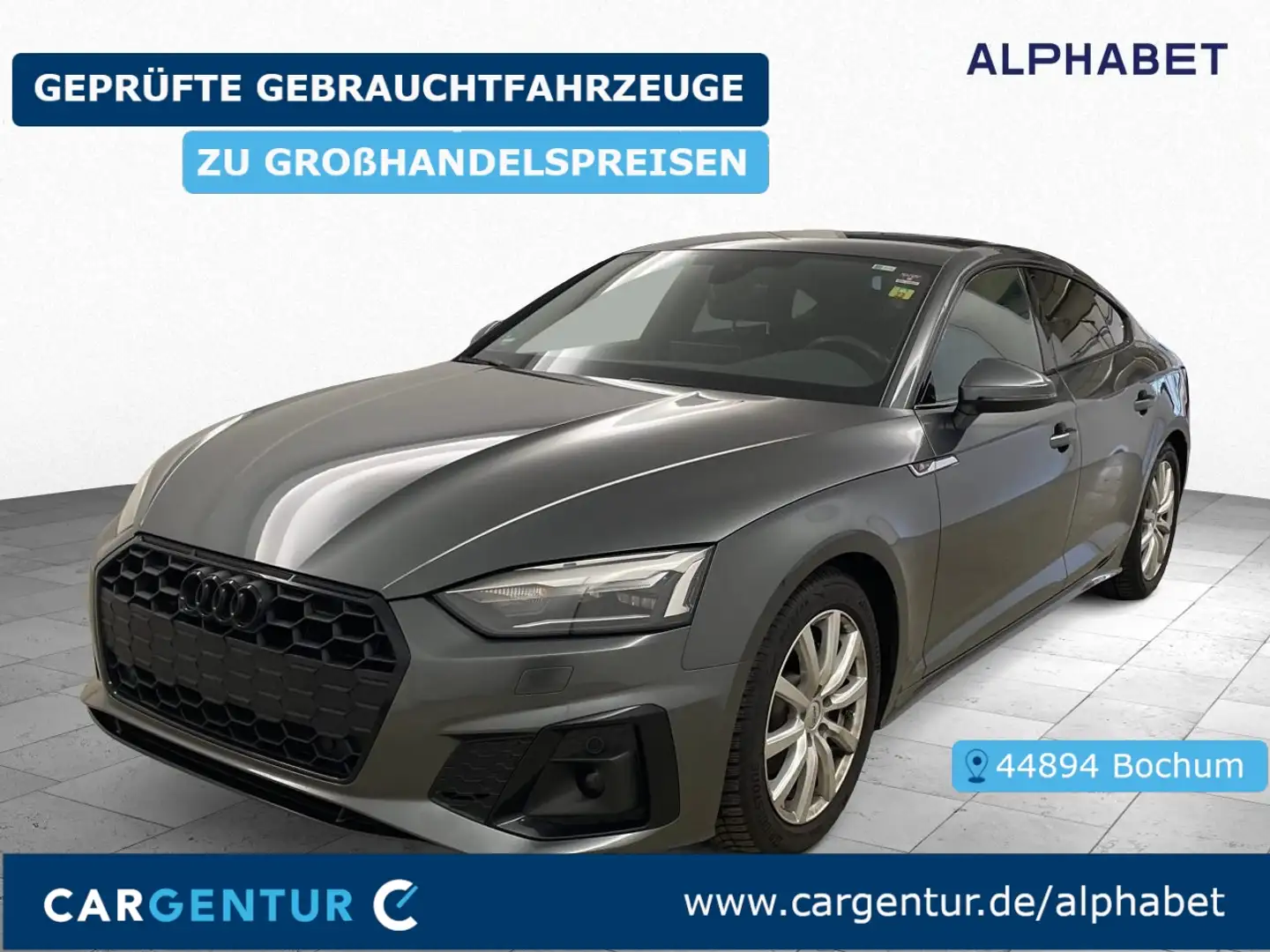 Audi A5 40 2.0 TDI Sportback S line S Line Key Gris - 1