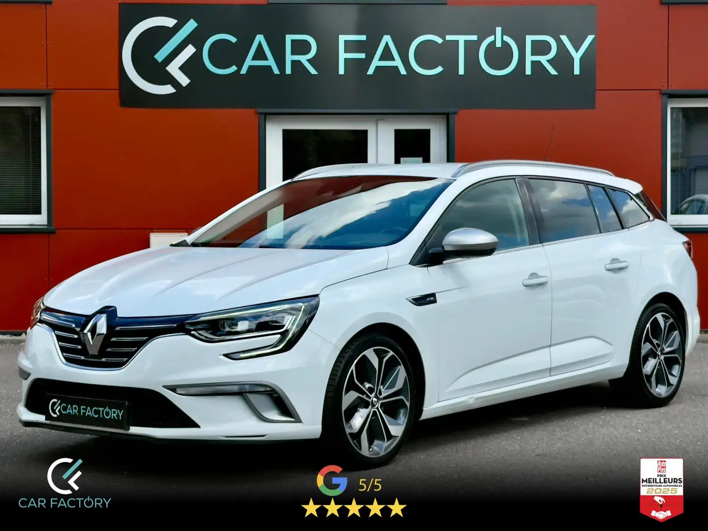 Renault Megane GT Line 1.6 TCe 165 EDC Full LED CarPlay Régulateu Weiß - 1