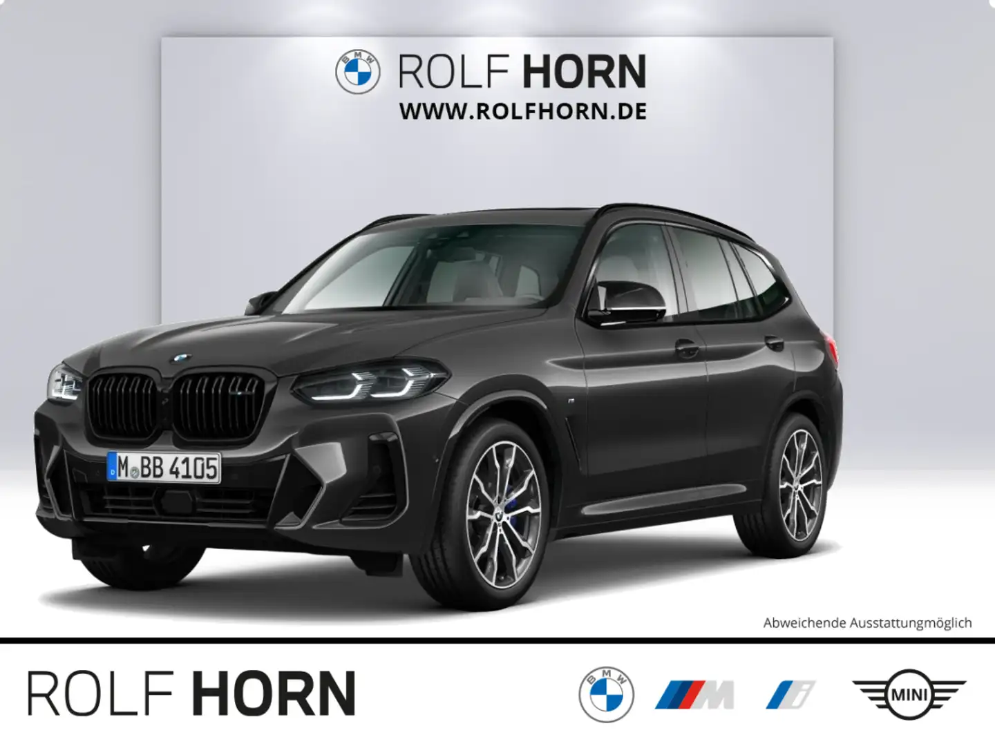 BMW X3 M40d Pano AHK Navi HeadUp RKam Lenkradhzg LED Grigio - 1