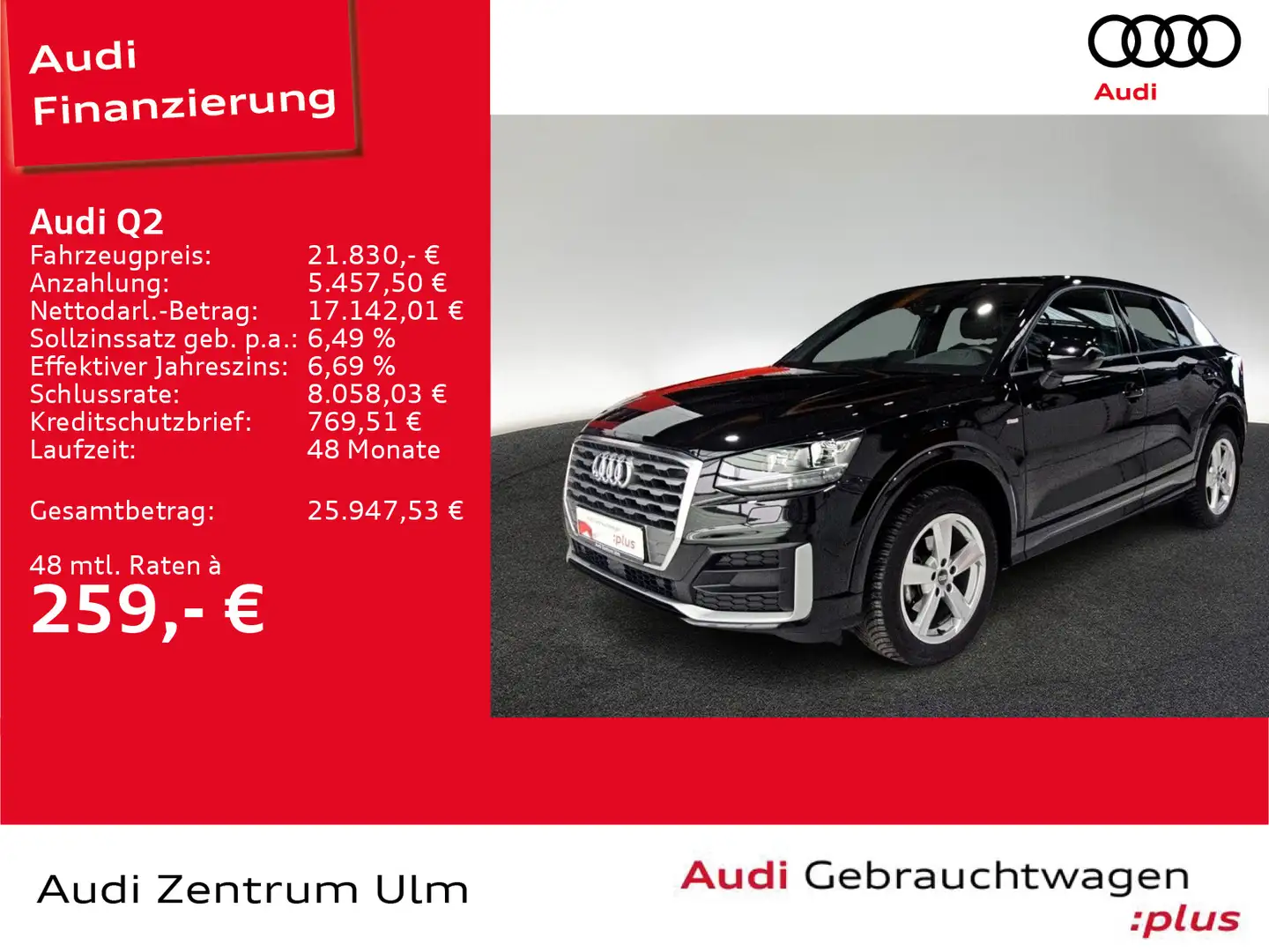 Audi Q2 35 TFSI S-Line 17 ACC AHK-VORB. NAVI PDC SHZ Schwarz - 1