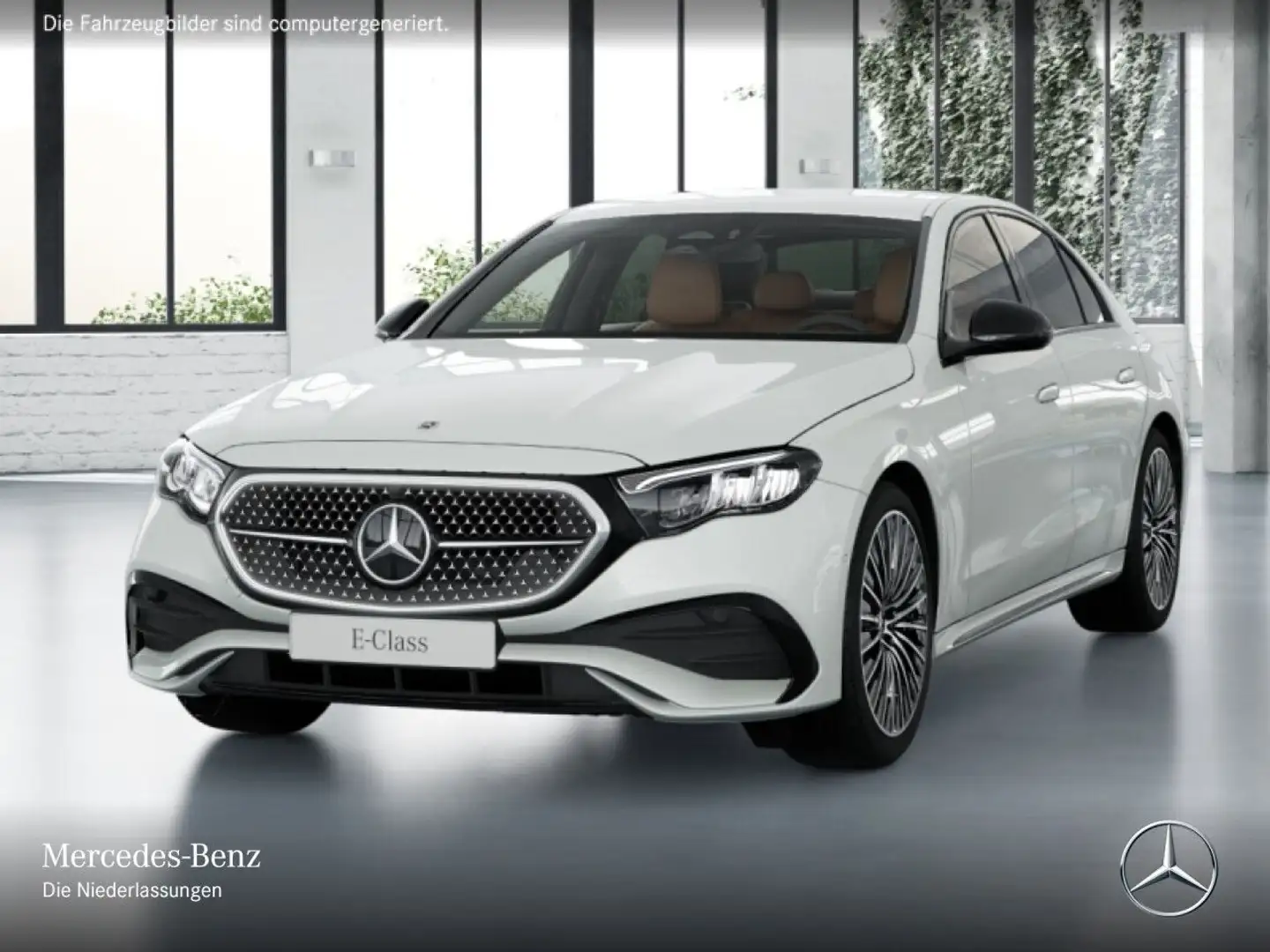 Mercedes-Benz E 300 e Hybrid AMG Burmester Distr. LED Sitzklima Weiß - 2