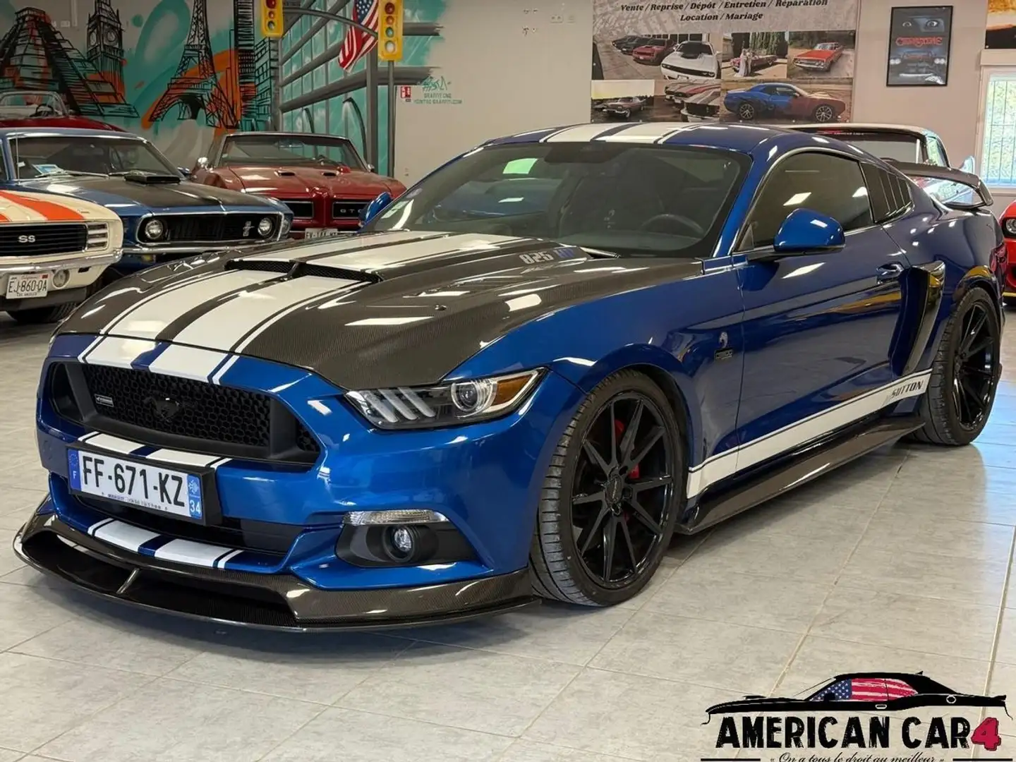 Ford Mustang Sutton CS800 - Exemplaire unique en France - 7/16 - Boite manuelle ! Blau - 1