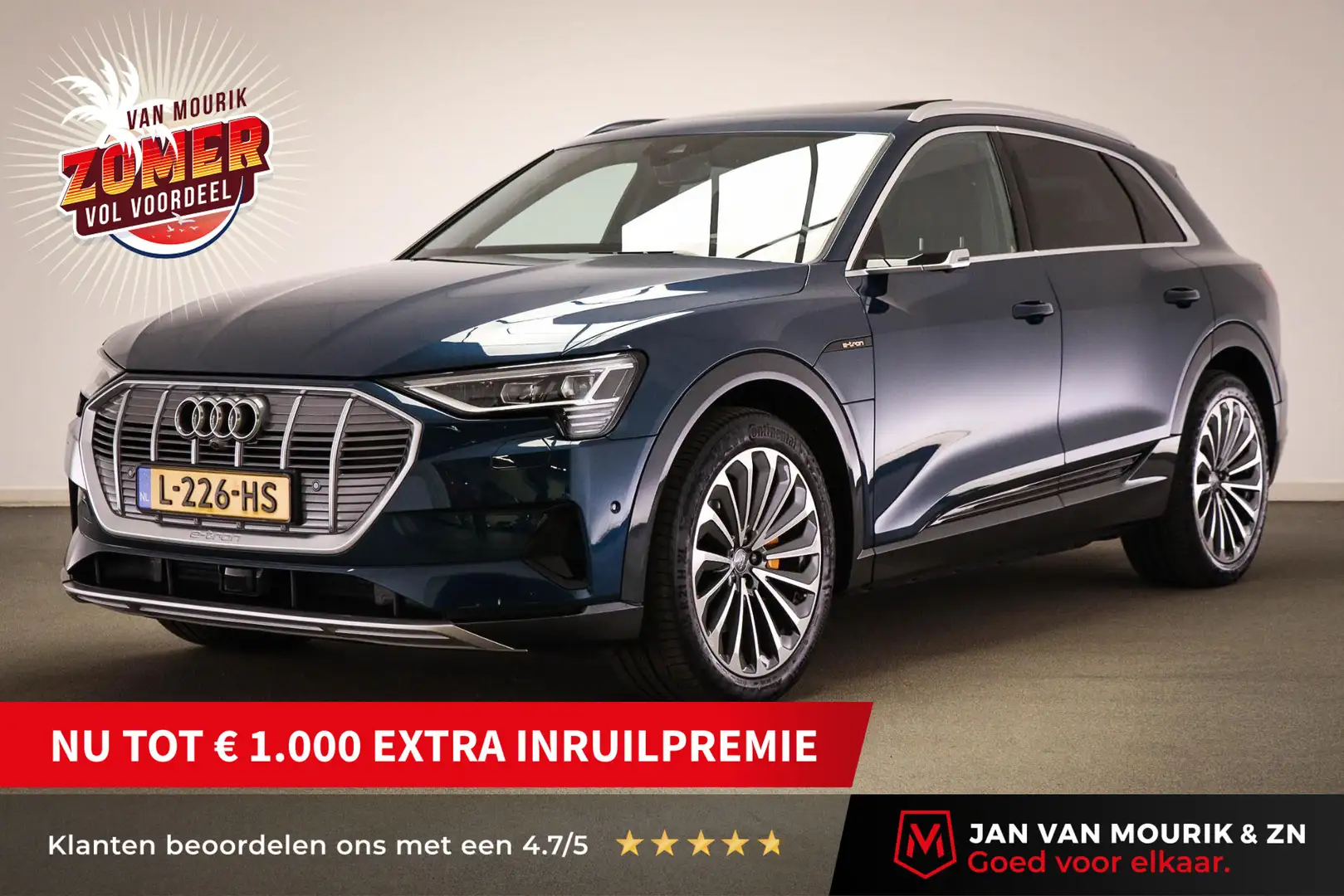 Audi e-tron e-tron 55 quattro 95 kWh | PANOAMADAK | MATRIX LED Bleu - 1