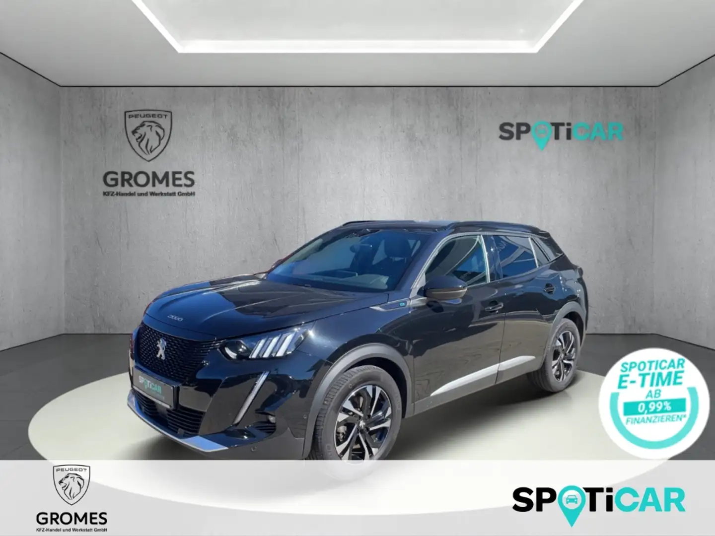 Peugeot 2008 e- GT Elektromotor ELEKTRO 136 Navi digitales Cock Schwarz - 1
