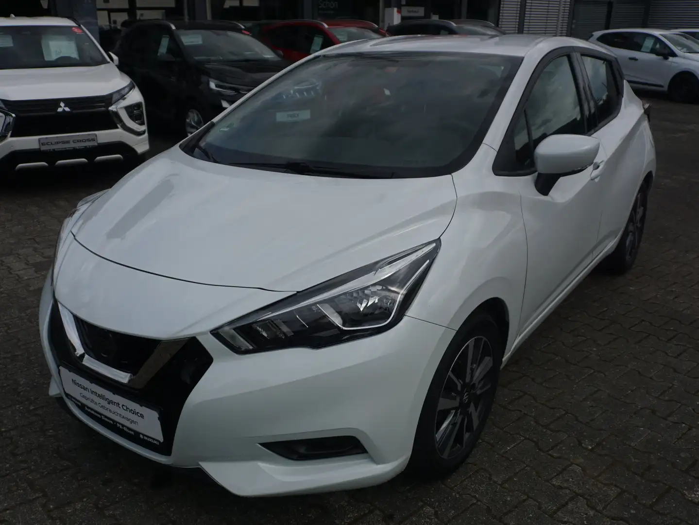 Nissan Micra 1.0 Acenta*NAVI*SITZHEIZUNG*DAB*ALU* Blanc - 1