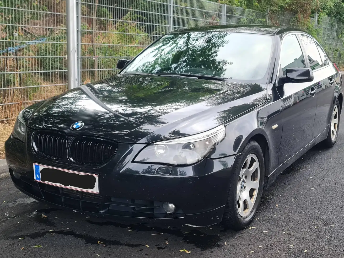 BMW 525 BMW 525d E60 Automatik | Pickerl 12/26 | Service neu | Leder+HUD Schwarz - 1