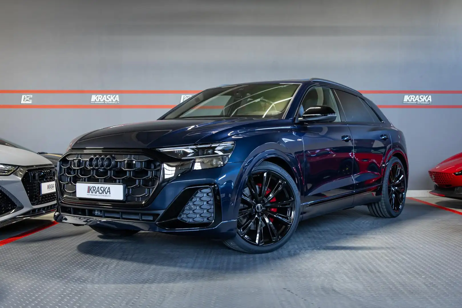 Audi Q8 50 TDI quattro S-Line AHK PANO STHZ ABT POWER Azul - 1