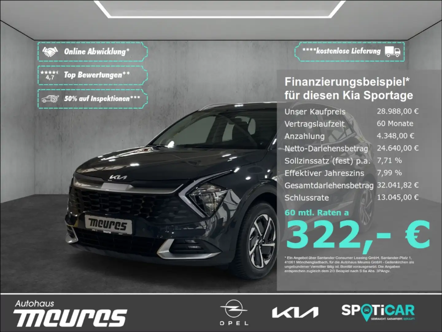 Kia Sportage 1.6T Mild Hybrid Vision -SOFORT VERFÜGBAR- Grigio - 1