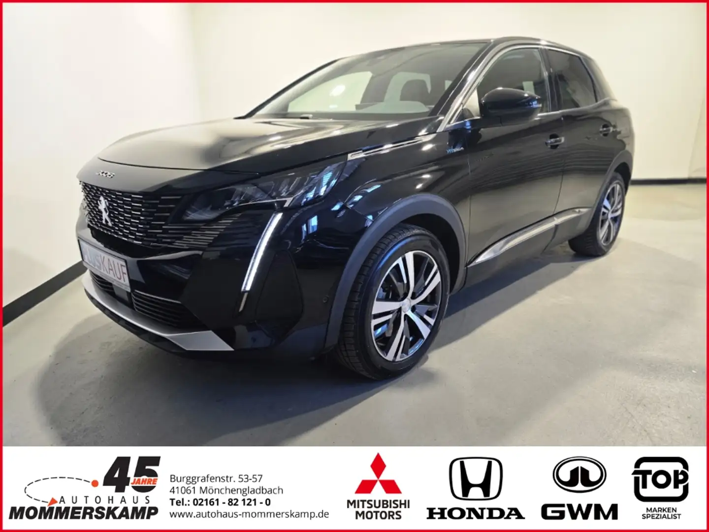 Peugeot 3008 Hybrid4 300 Allure Pack 1.6 Plug-In Allwetter+Navi Schwarz - 1