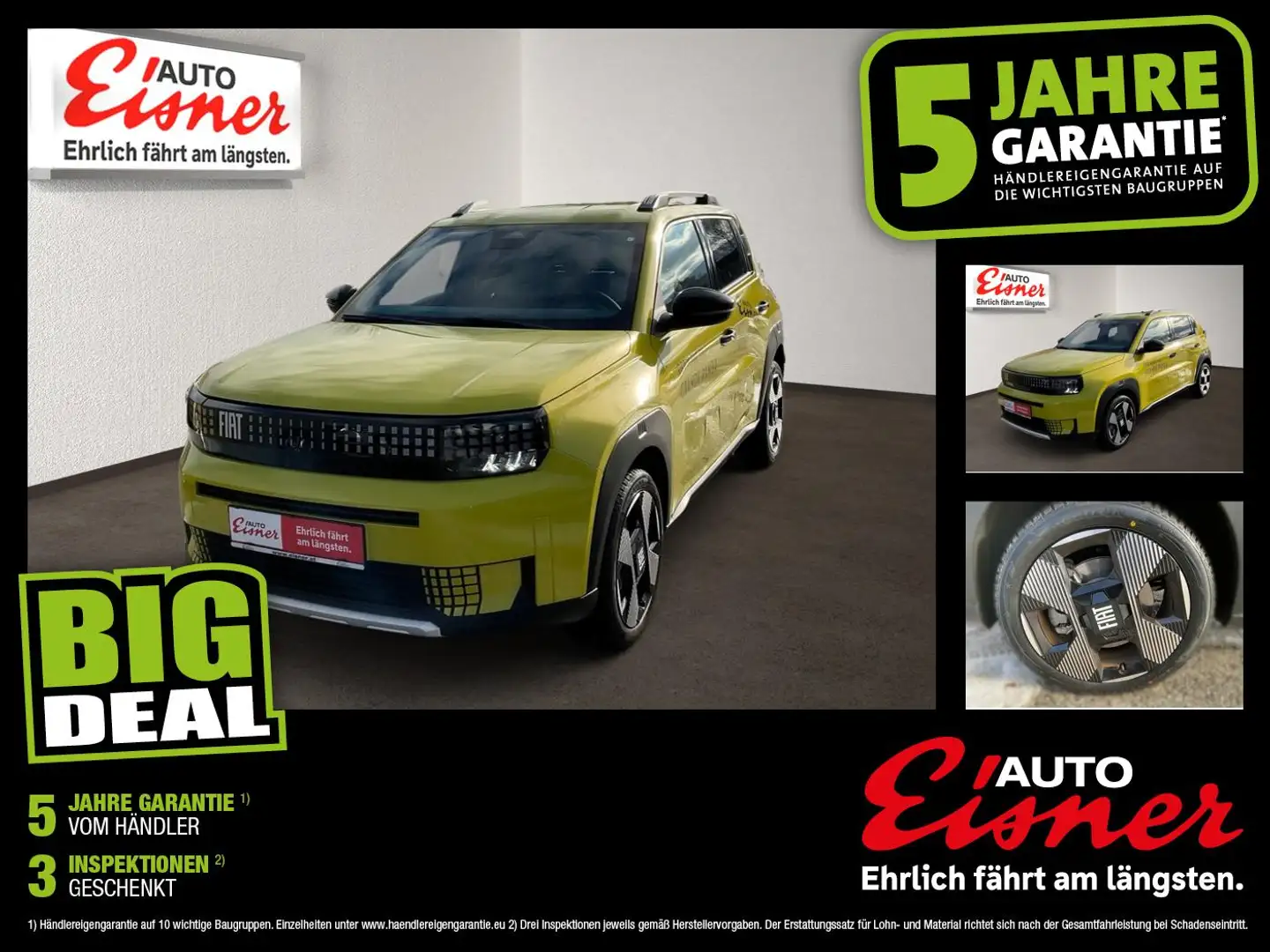 Fiat Grande Panda ELEKTRO LA PRIMA Gelb - 1