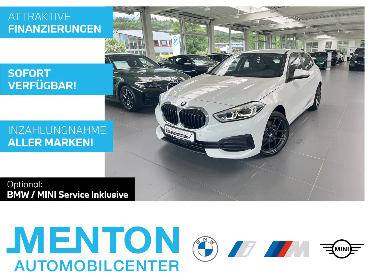 BMW 118 i Advantage 18" M-Perf. Alu/LiveCockp. Prof./LED/S Weiß - 1