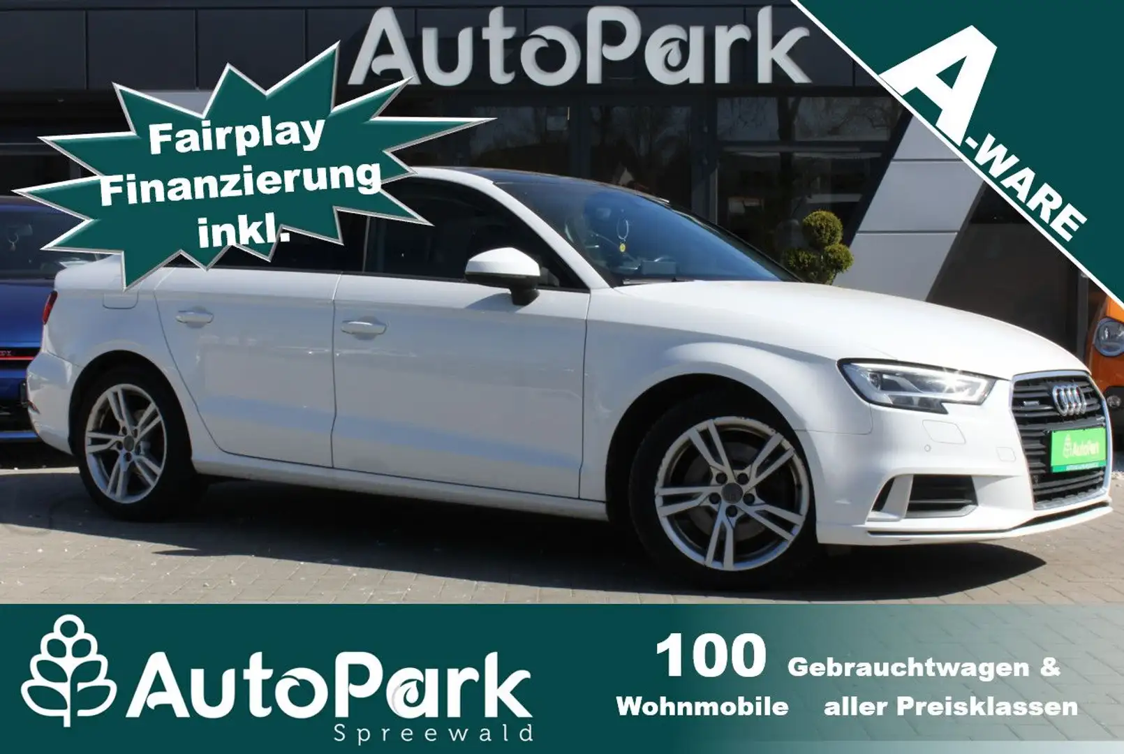 Audi A3 quattro sport/*S-TIPTRONIC*DIGIT.TACHO*LED* Weiß - 1