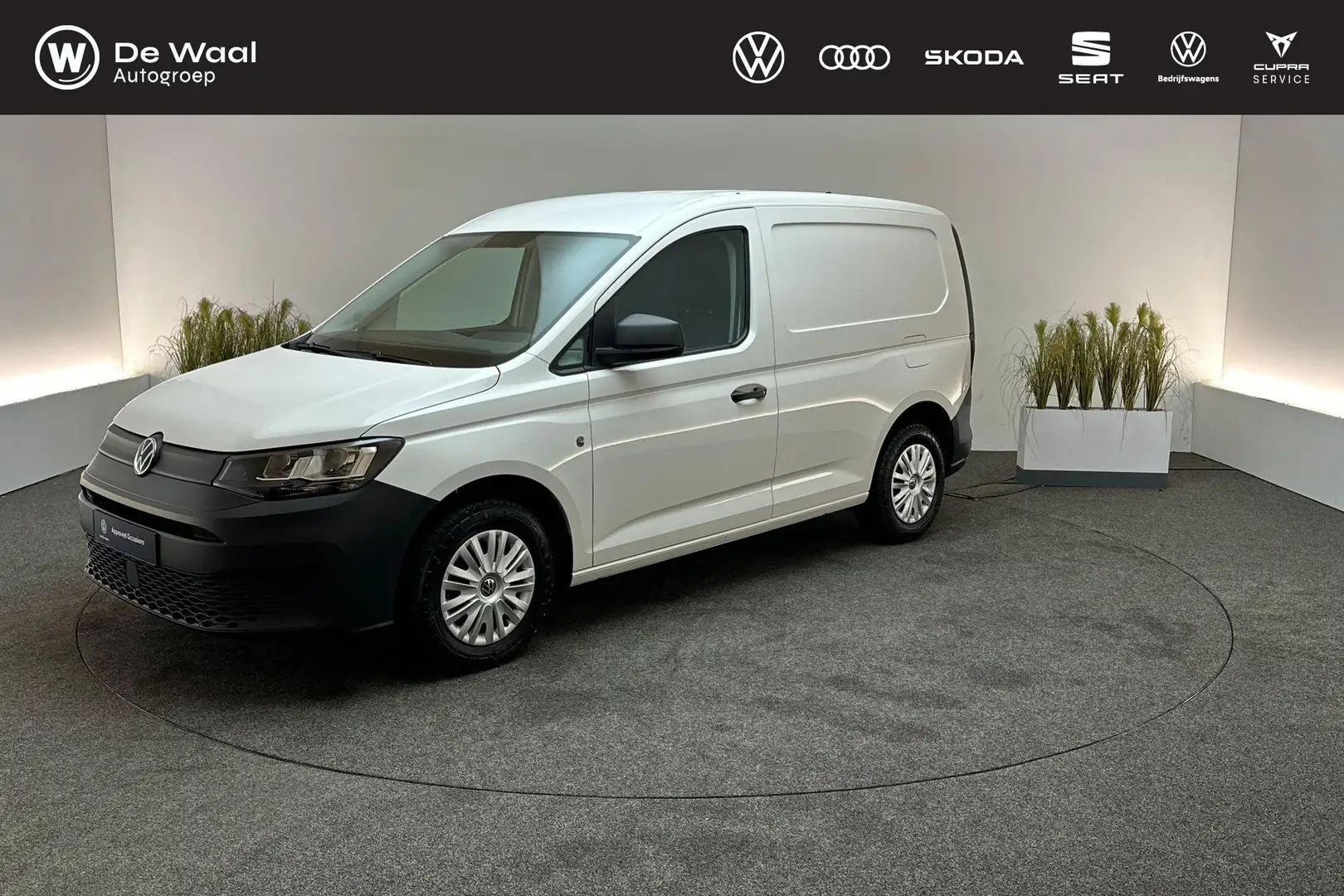 Volkswagen Caddy 2.0 TDI 75pk Comfort | Trekhaak, Navigatie, parkee Wit - 1