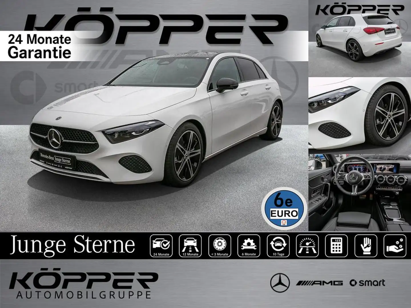 Mercedes-Benz A 180 Progressive Advanced AHK Pano Night Kamera Weiß - 1