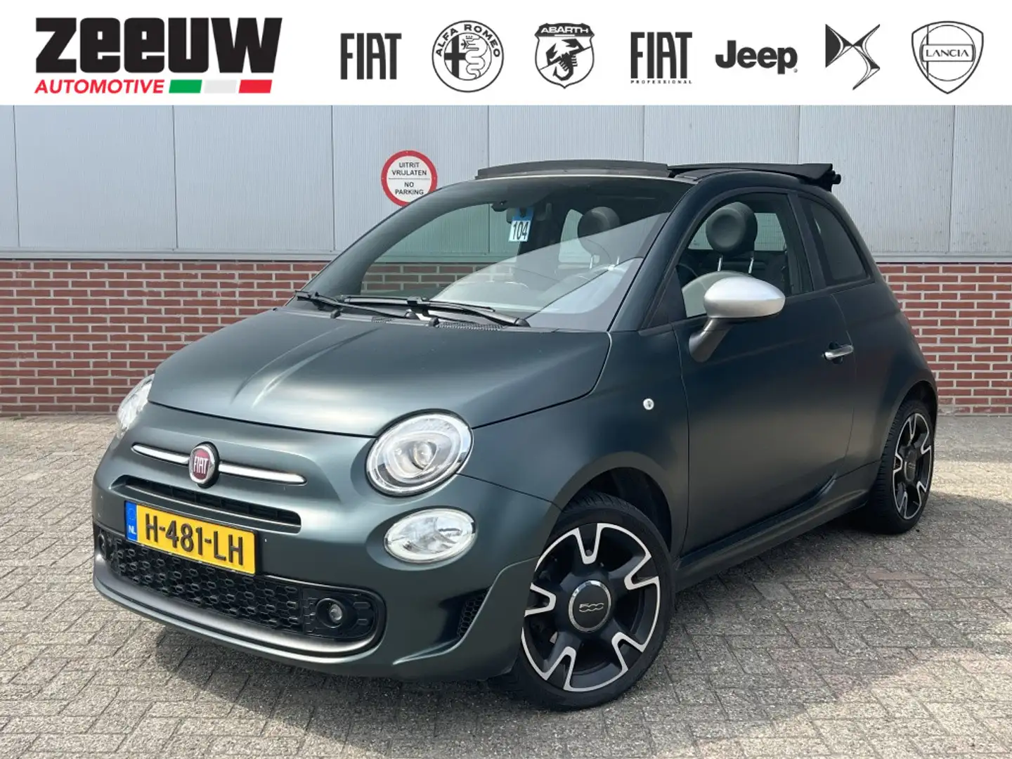 Fiat 500C 1.2 Rockstar | Automaat | Carplay | Clima | 16" VE Groen - 1
