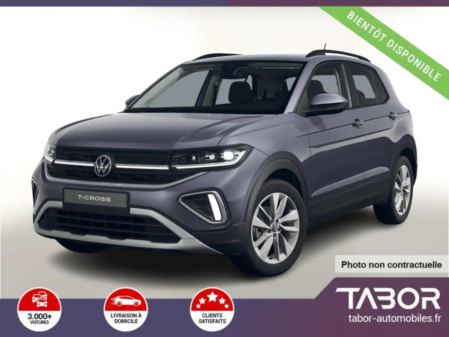 Volkswagen T-Cross 1.0 TSI 115 DSG IQ.Light 17p Gris - 1