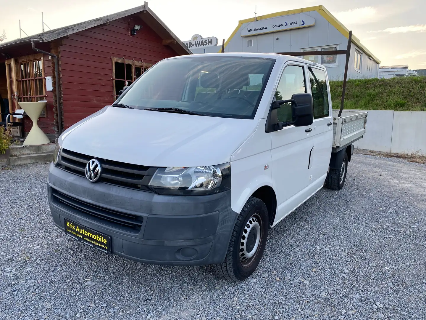 Volkswagen T5 Transporter Pritsche Doppelkabine TÜV Neu*Service Neu Weiß - 2