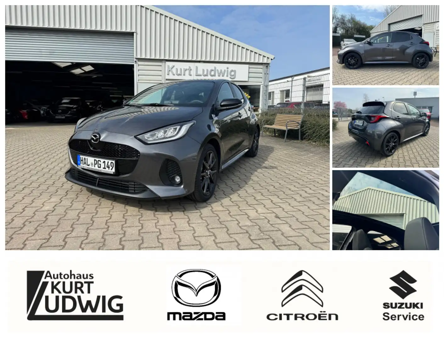 Mazda 2 Hybrid 2024 5HB 1.5L VVT-i 116 PS e-CVT FWD HOMUR Grau - 1