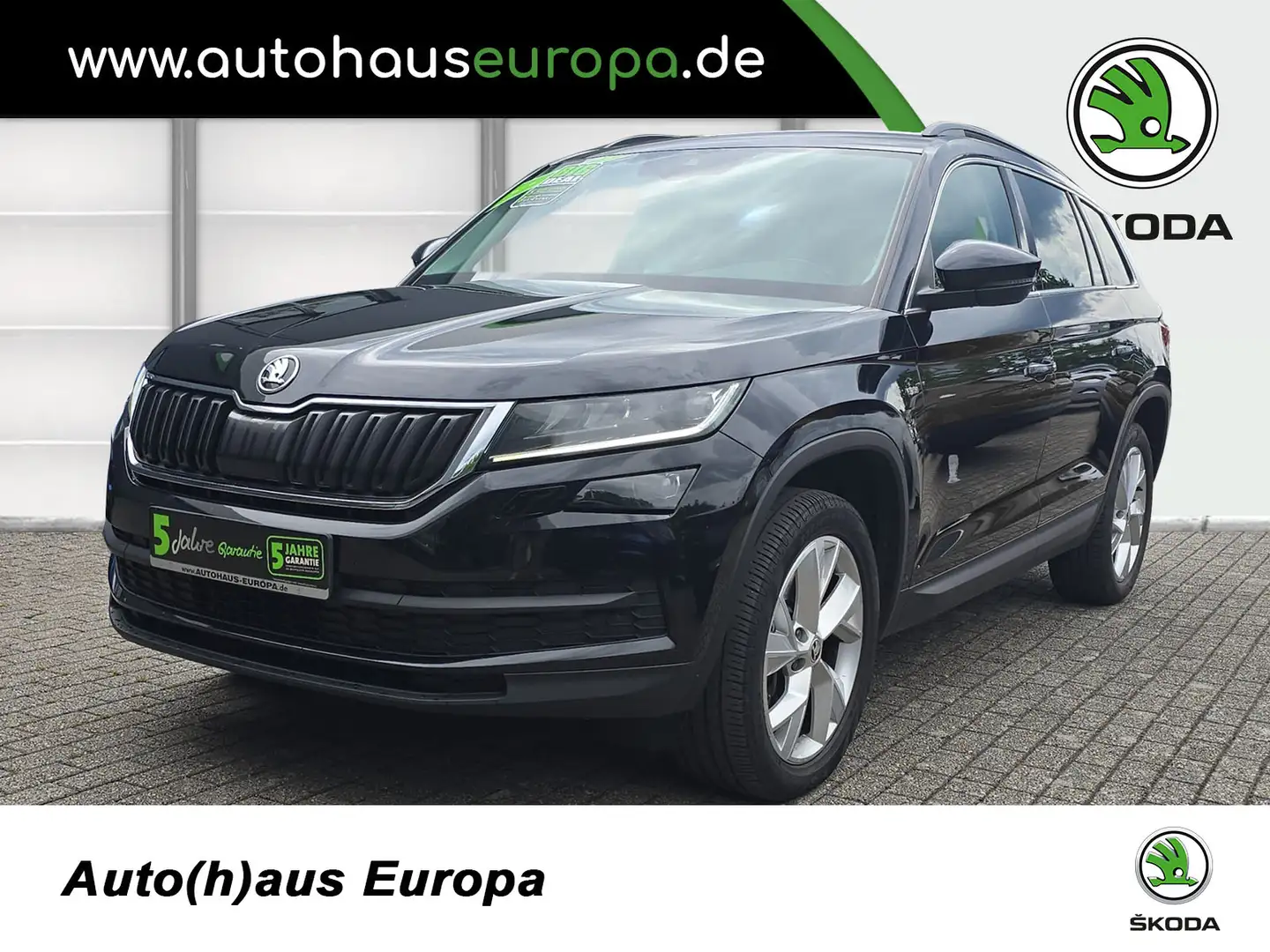 Skoda Kodiaq 2.0 TSI DSG Soleil ACC AHK Navi Kam KlimaA 4xSHZ e Zwart - 1