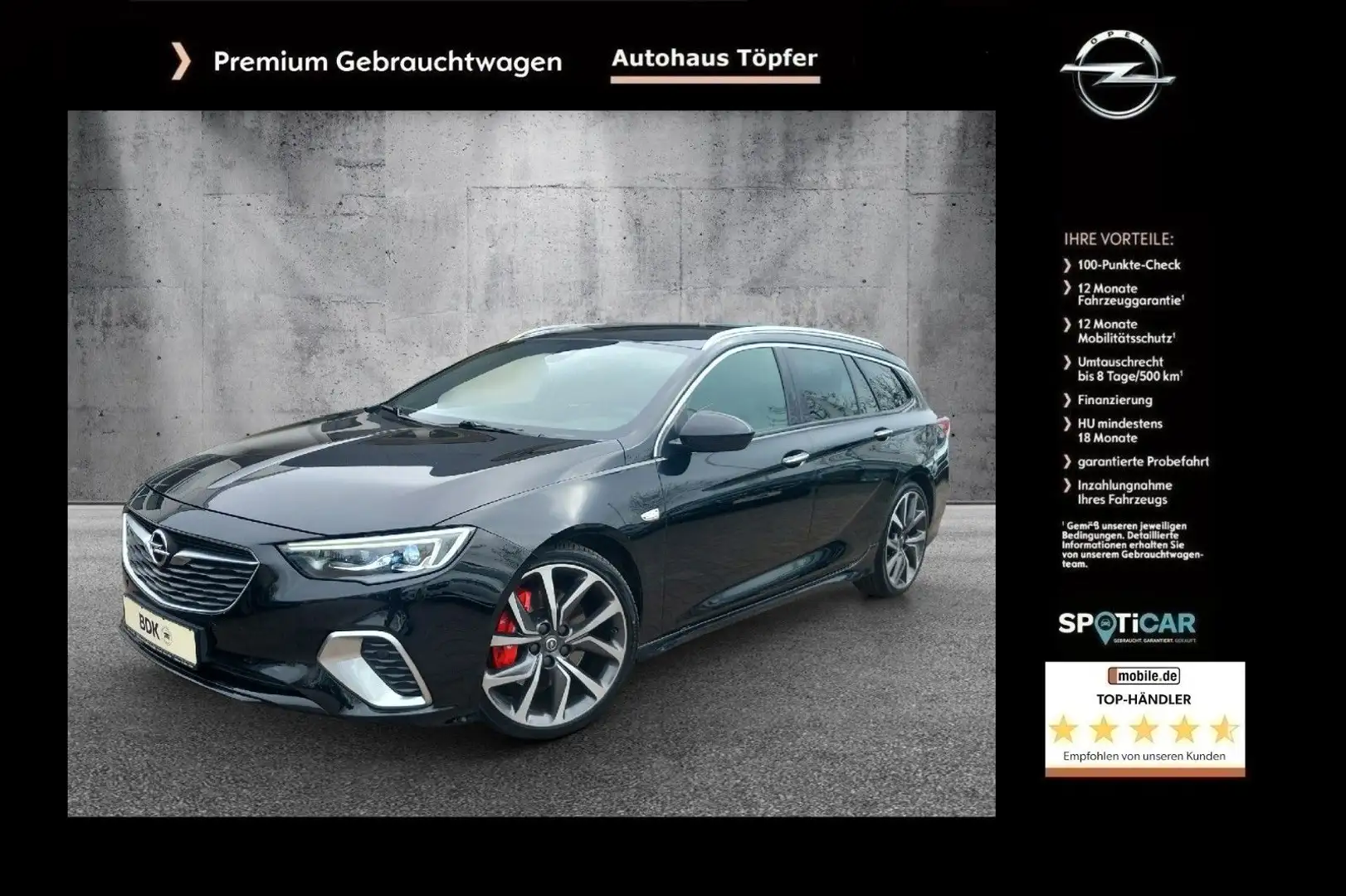 Opel Insignia B ST GSi 4x4/Premium Sitze/1-Hand/LED Černá - 1