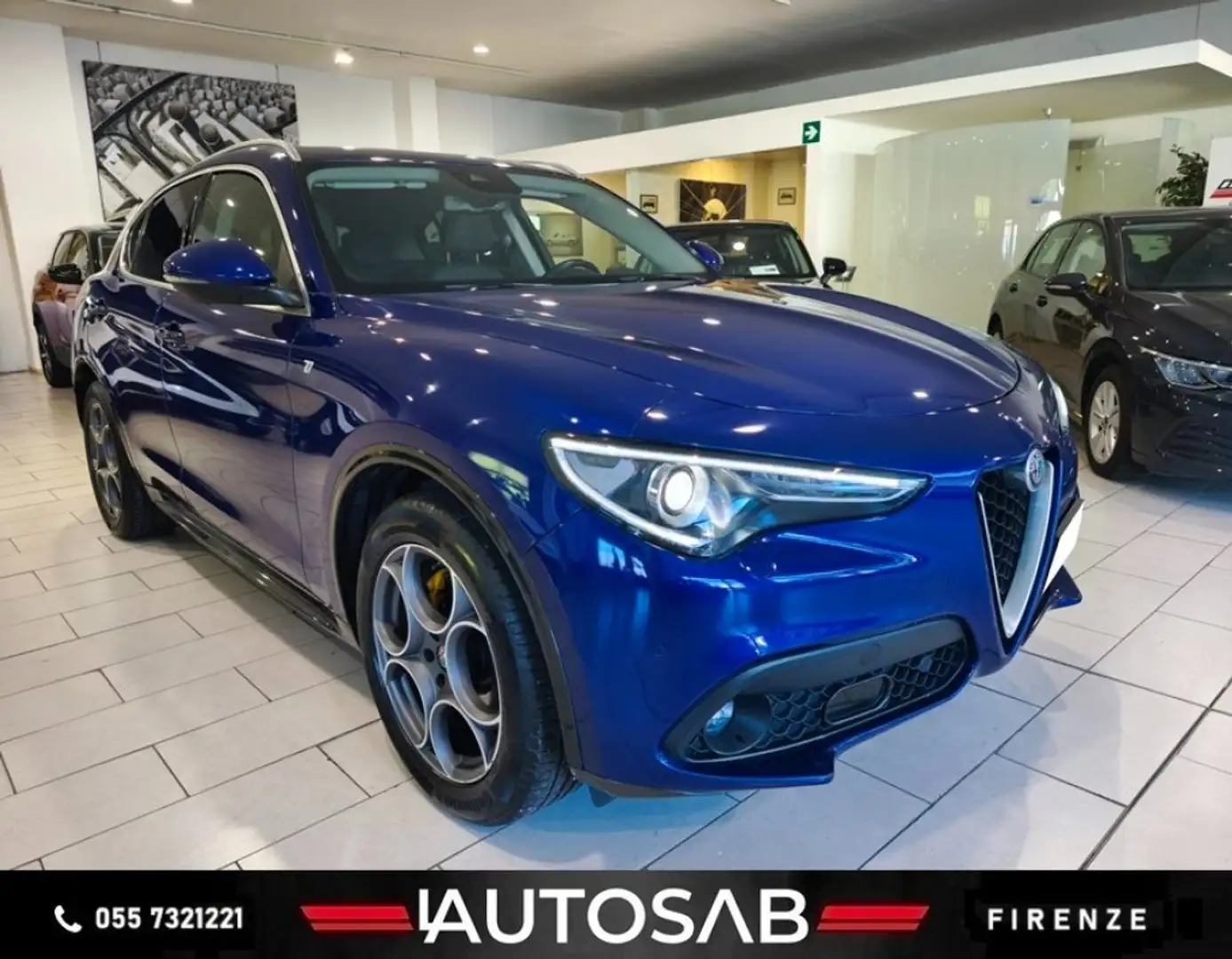 Alfa Romeo Stelvio 2.2 d Q4 210 CV AT8 Ti Pelle Radica Harman Kardon Blau - 1
