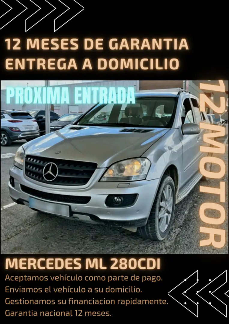 Mercedes-Benz ML 280 280CDI Aut. Plateado - 1