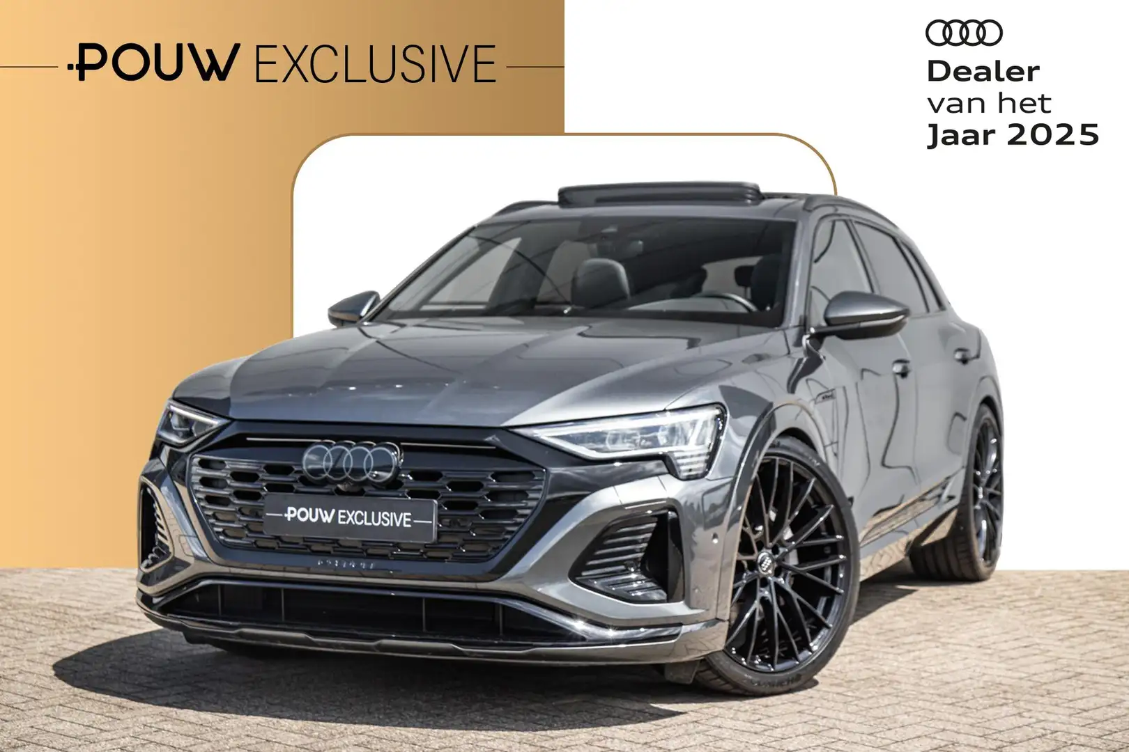 Audi Q8 e-tron 50 340pk quattro S Edition 95 kWh | SoH 96% | 23" Grijs - 1