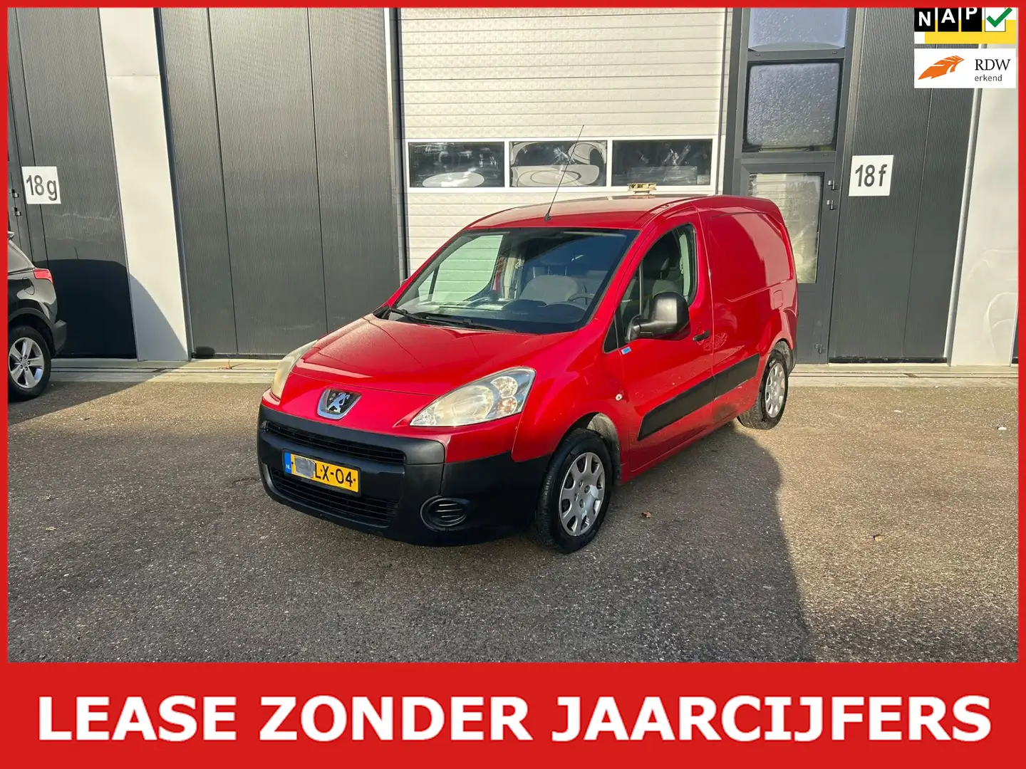 Peugeot Partner 120 1.6 HDI KRAAKT 3DE VERSNELLING Rood - 1