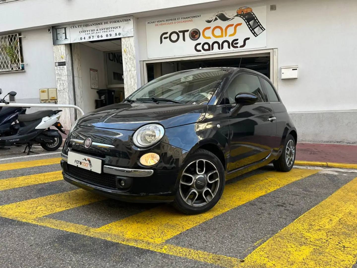 Fiat 500 1.2 8V 69CH S\u0026S LOUNGE DUALOGIC Noir - 1
