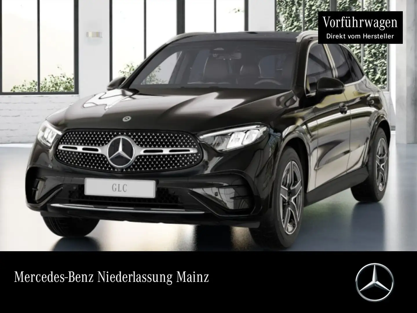 Mercedes-Benz GLC 200 4M AMG+PANO+360+AHK+LED+TOTW+KEYLESS+9G Schwarz - 1