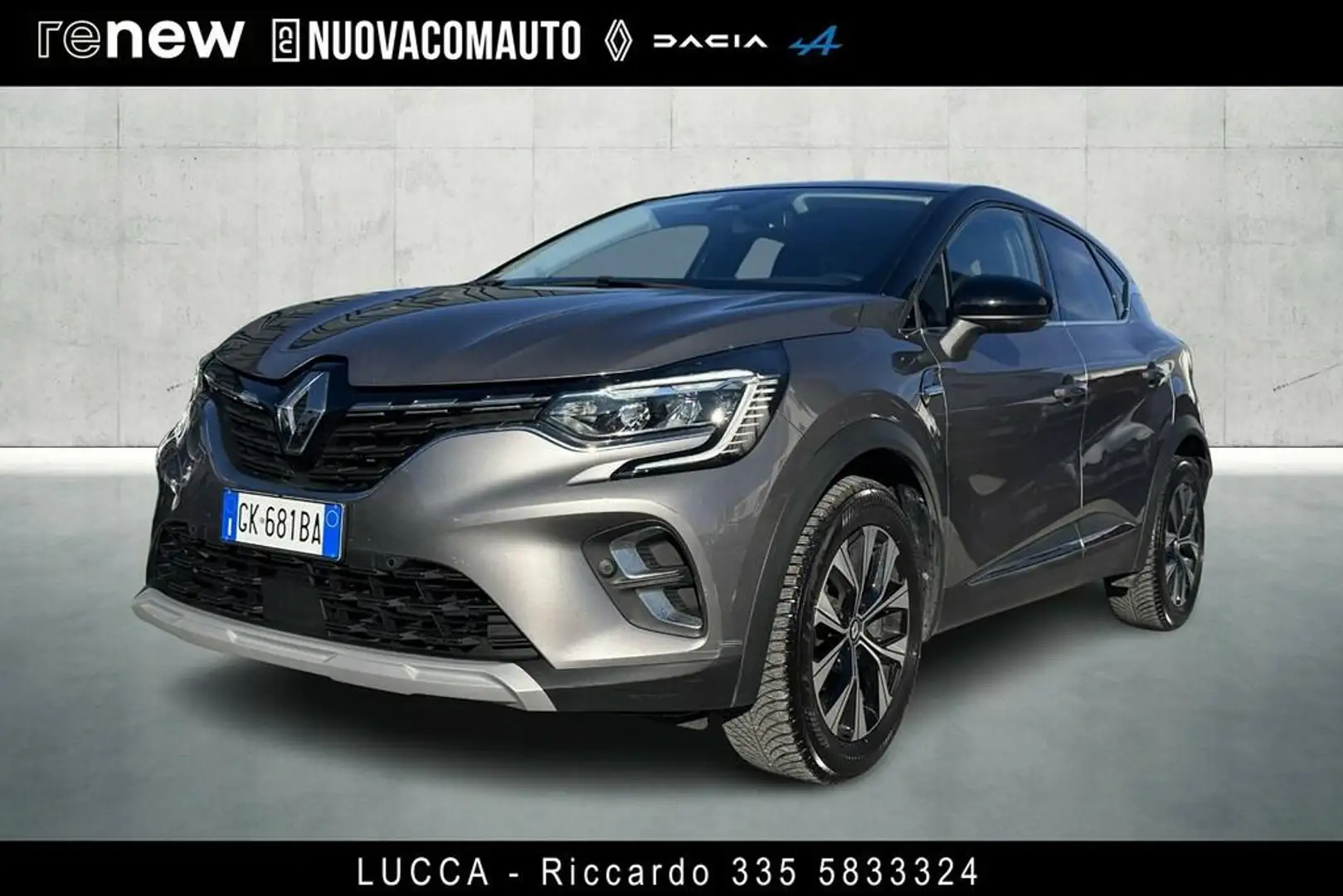 Renault Captur 1.0 tce Intens Gpl 100cv my21 Gris - 1
