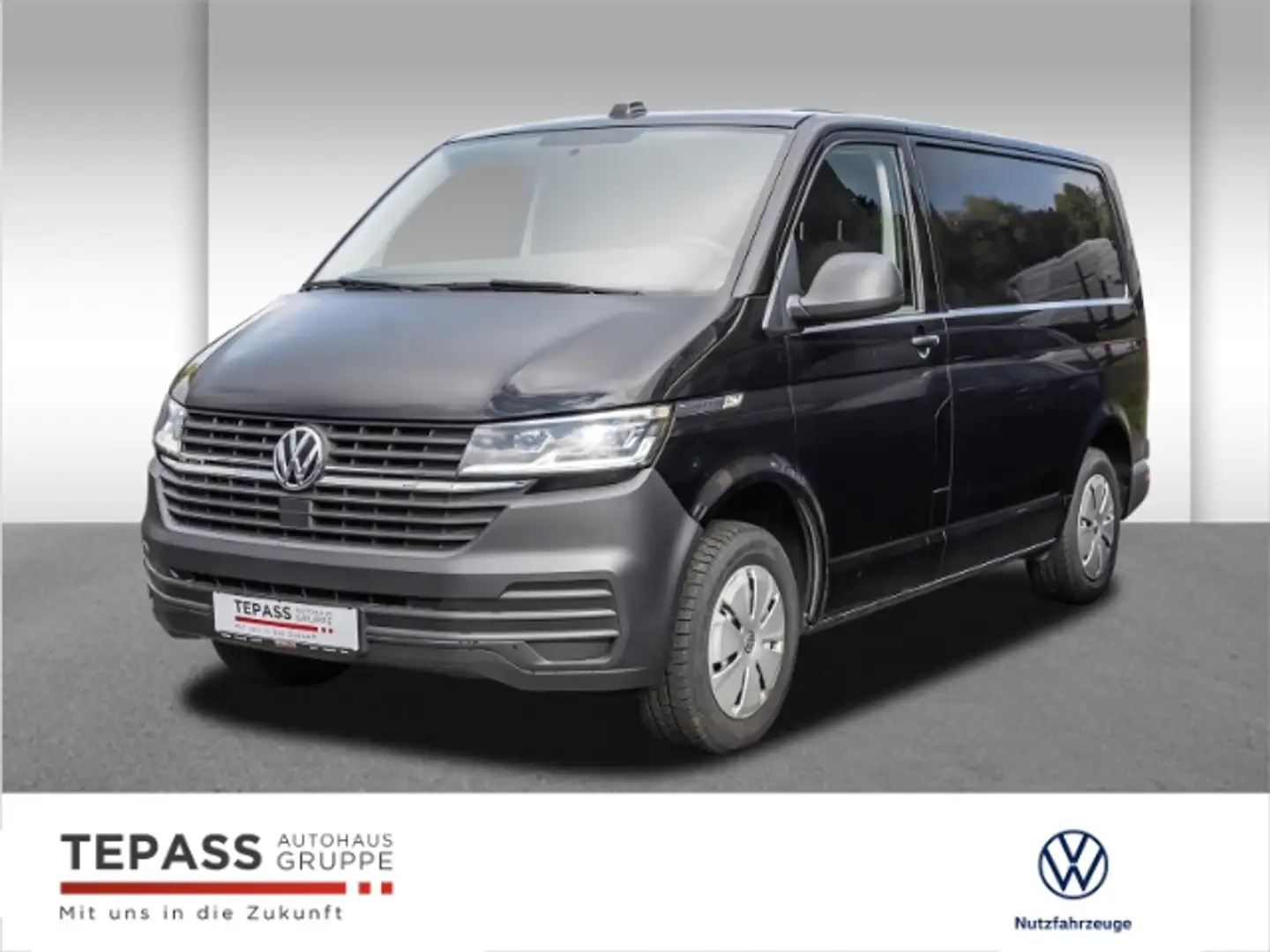 Volkswagen T6.1 Transporter 2.0l TDI NAVI KLIMA PDC LED AHK Negro - 1