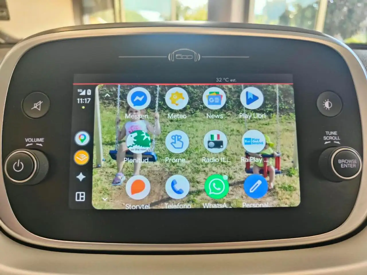 Fiat 500 X 1.3 MJT MISTA PELLE RUOTA SCORTA ANDROID CARPLAY, миниатюра 3