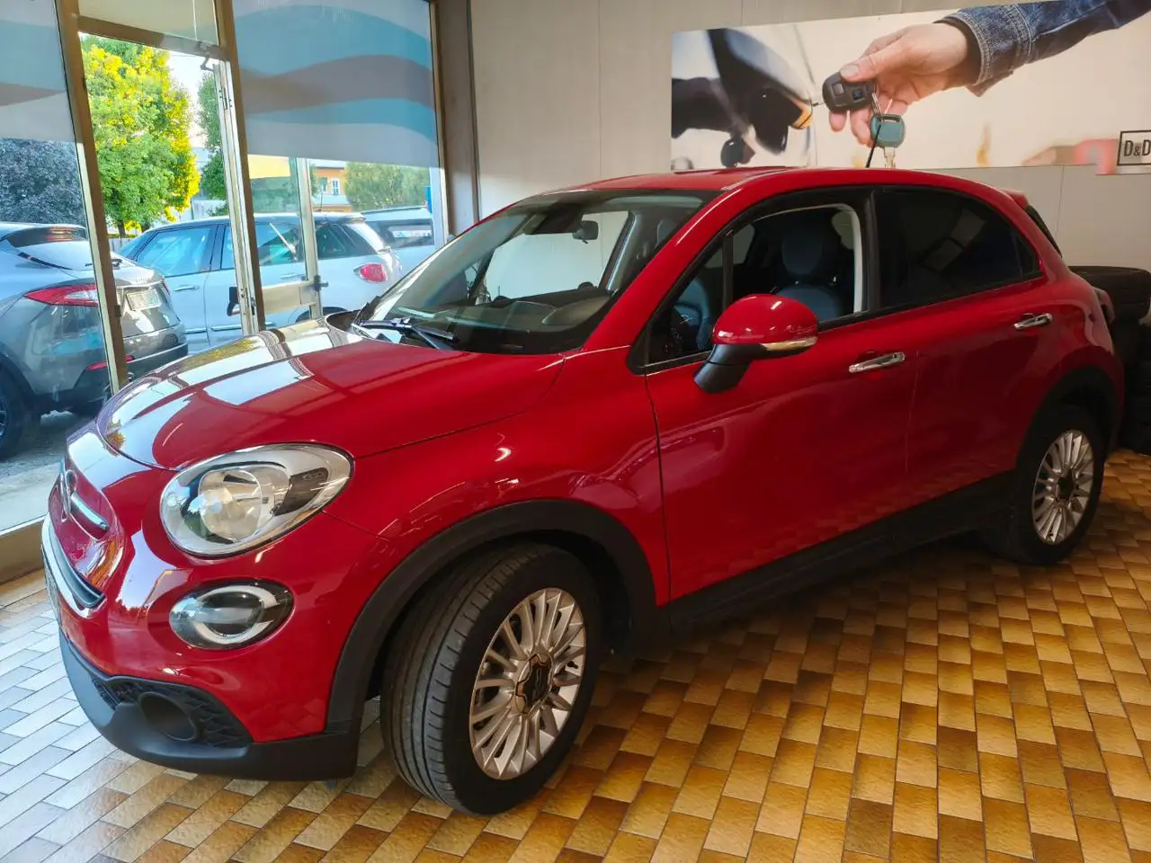 Fiat 500 X 1.3 MJT MISTA PELLE RUOTA SCORTA ANDROID CARPLAY, миниатюра 8