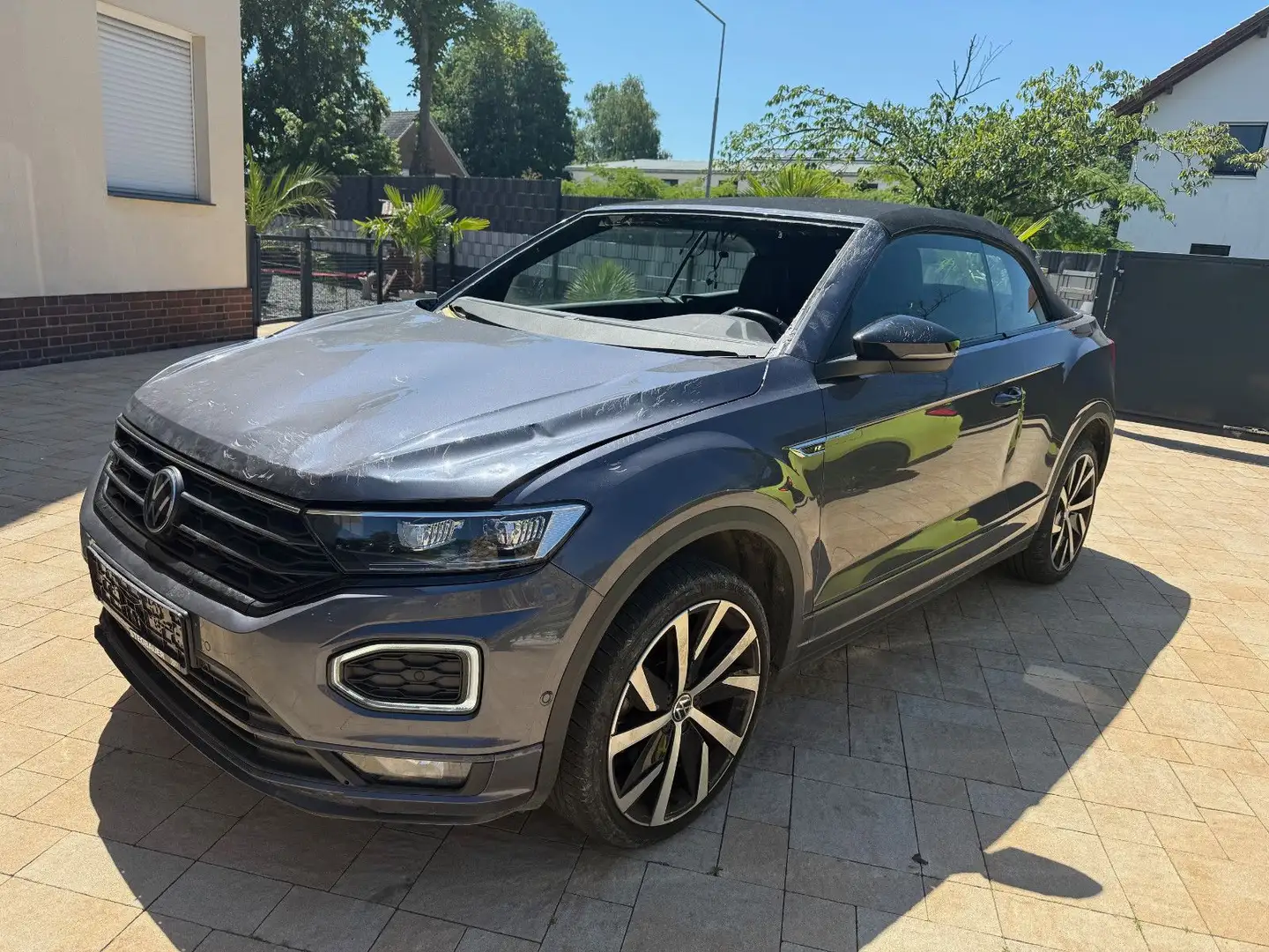 Volkswagen T-Roc 1.5 TSI R-Line Cabriolet+Leder+Navi+ Grau - 1