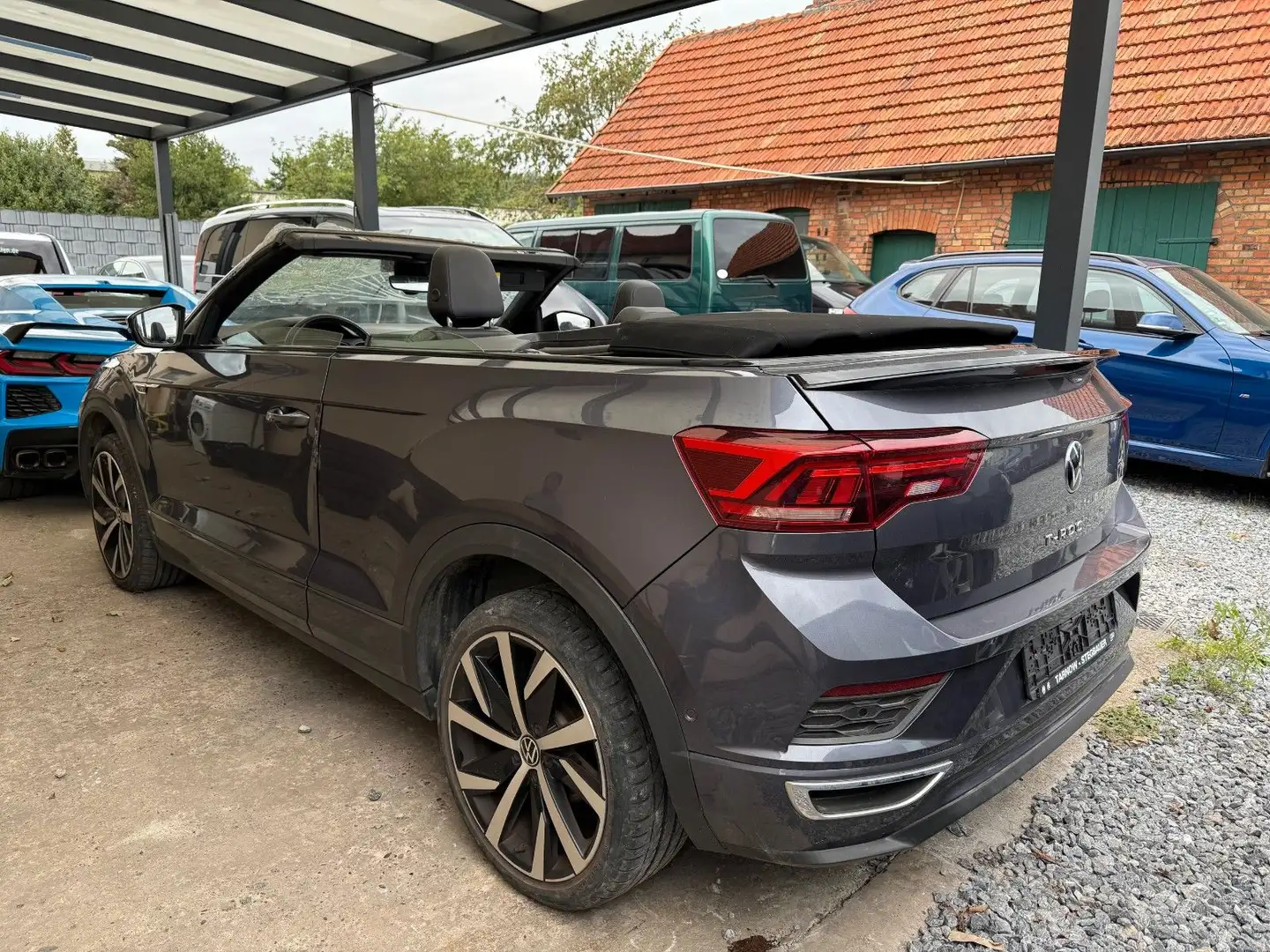Volkswagen T-Roc 1.5 TSI R-Line Cabriolet+Leder+Navi+ Grau - 1