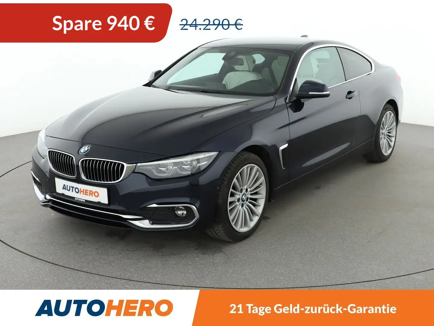 BMW 420 420d xDrive Luxury Line Aut.*LED*CAM*PDC*AHK*TEMPO Blau - 1