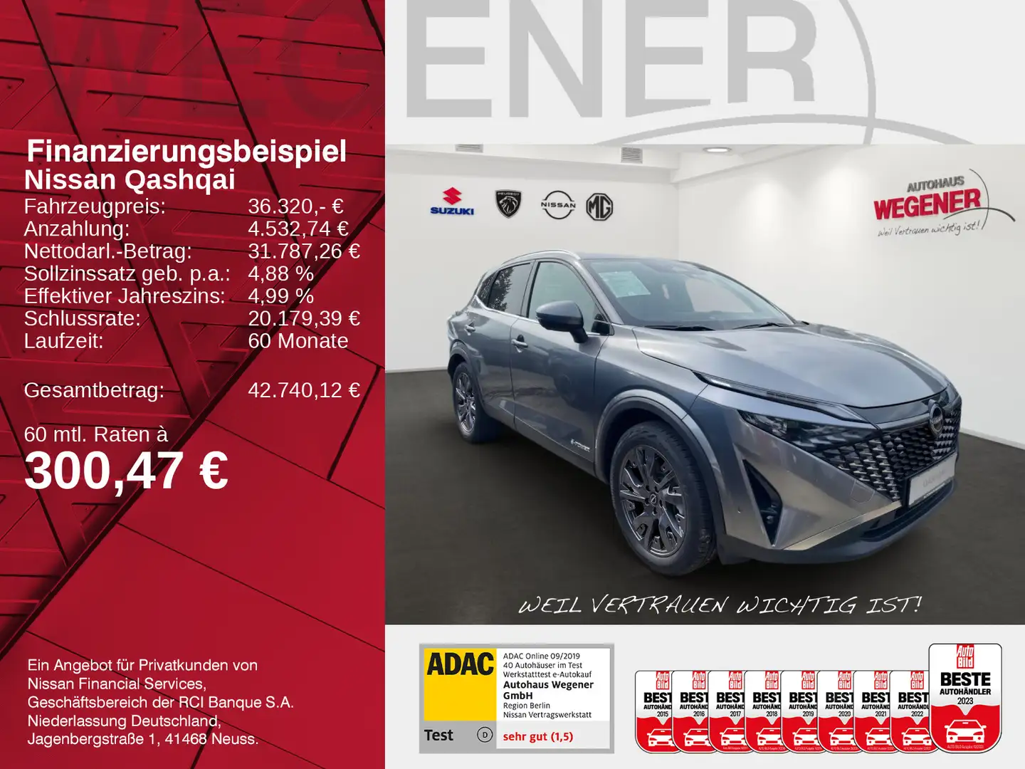 Nissan Qashqai QASHQAI TEKNA e-POWER 190 PS Bose Grau - 2