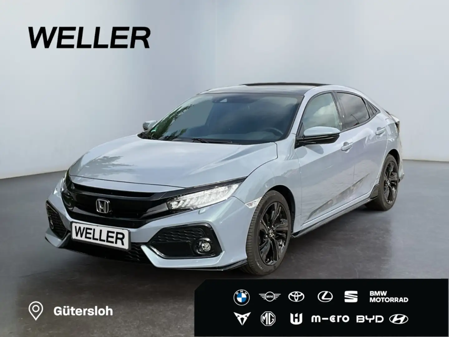 Honda Civic 1.5 Turbo CVT Sport Plus *Kamera*Pano*ACC* Grau - 1